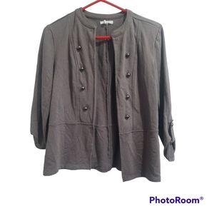 Gray Military style dress jacket